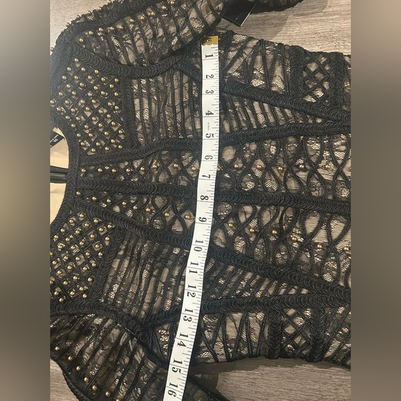 GUESS Black and Gold Geometric Dress - Picture 8 of 10